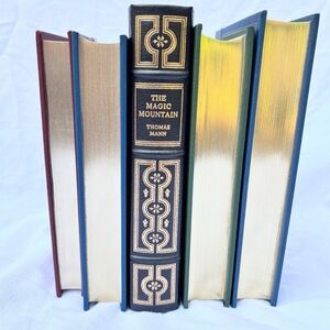The Franklin Library The Magic Mountain 1981 MINT 1/4 Leather Gilded Illustrated